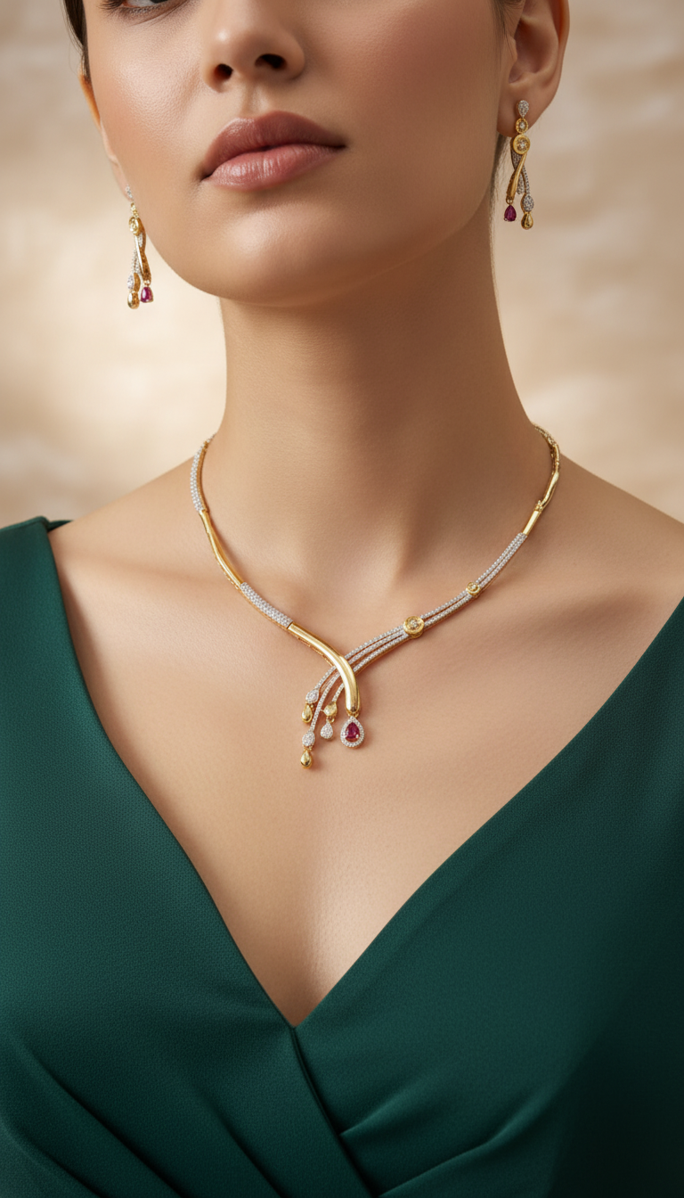 American Diamond Necklace